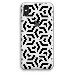 Crazy pattern: iPhone XS Max Transparant Hoesje