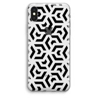 Crazy pattern: iPhone XS Max Transparant Hoesje - thumbnail