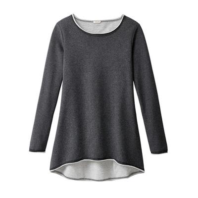 Sweat tuniek van bio-katoen, jade-melange 44/46