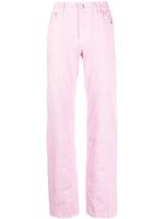 Mugler pantalon évasé à taille haute - Rose