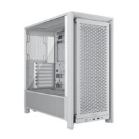 CORSAIR FRAME 4000D Modulaire Mid–Tower ATX PC–behuizing – Hoge Luchtstroom, InfiniRail™ Ventilatorbevestigingssysteem, ASUS BTF, MSI Project Zero, Gigabyte Project Stealth – Wit