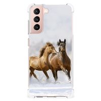 Samsung Galaxy S21 FE Case Anti-shock Paarden - thumbnail