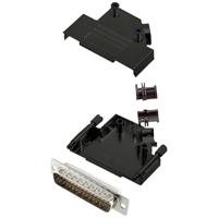 encitech D45ZK25-BK-HDP44-W-K 6355-8104-03 D-sub male connectorset 45 ° Aantal polen: 44 Soldeerkelk 1 stuk(s)