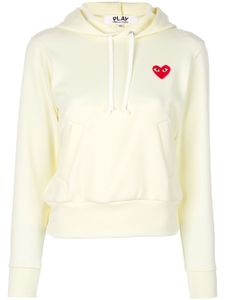 Comme Des Garçons Play sweat à capuche à patch logo - Blanc