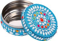 Small Foot sieradendoosje blauw/zilver 7 x 12 cm