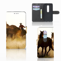 Motorola Moto G 3e Generatie Telefoonhoesje met Pasjes Design Cowboy