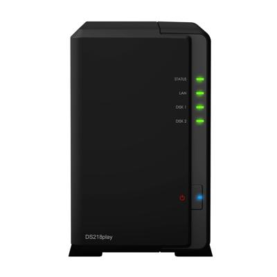 Synology DiskStation DS218play 2x USB-A 3.2 (5 Gbit/s), LAN, RAID, 4K Synology DiskStation DS218play 2x USB-A 3.2 (5 Gbit/s), LAN, RAID, 4K