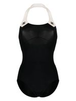 CHANEL Pre-Owned maillot de bain à logo CC (1990-2000) - Noir