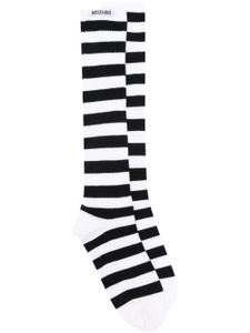 Moschino chaussettes à rayures - Noir