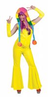 Disco Jumpsuit neon geel - thumbnail