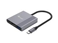 Equip 133488 3-in-1 USB-C naar HDMI/USB-A/USB-PD-adapter, 4K/60 Hz, PD 100 W