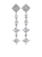 Anabela Chan boucles d'oreilles Tropical en or blanc 18ct - Argent