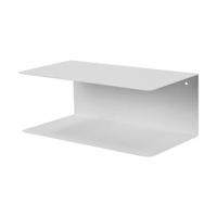 Lisomme Yara metalen wandplank wit - 35 x 20 cm