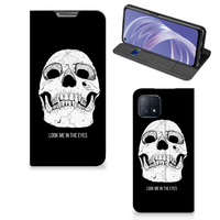 Mobiel BookCase OPPO A73 5G Skull Eyes