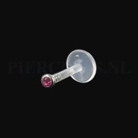 Labret 1.2 mm flexibel roze