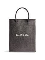 Balenciaga sac à main à logo imprimé - Gris