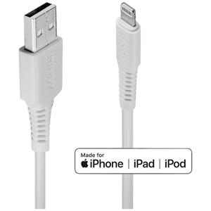 LINDY USB-kabel USB 2.0 USB-A stekker, Apple Lightning stekker 0.50 m Wit 31325