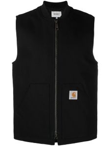 Carhartt WIP gilet zippé à patch logo - Noir