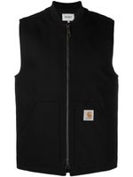 Carhartt WIP gilet zippé à patch logo - Noir