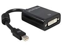 Delock Adapter mini DisplayPort 1.1 stekker > DVI-bus passief zwart