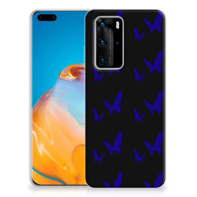Huawei P40 Pro TPU bumper Vlinder Patroon