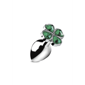 XR Brands Lucky Clover Gem - Butt Plug - Small