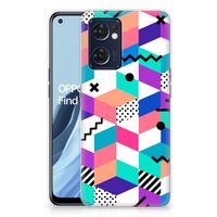 OPPO Reno 7 5G | Find X5 Lite TPU Hoesje Blokken Kleurrijk