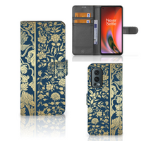 OnePlus Nord 2 5G Hoesje Beige Flowers - thumbnail