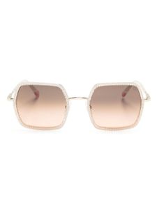 Etnia Barcelona lunettes de soleil Azahara à monture carrée - Blanc