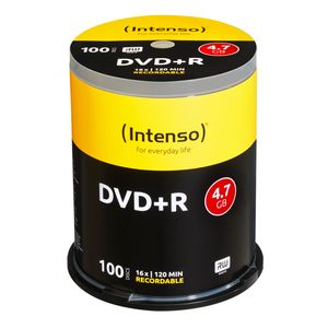 Intenso 4111156 DVD+R disc 4.7 GB 100 stuk(s) Spindel