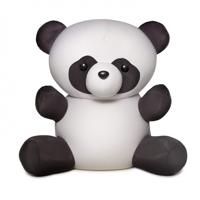 Cuddlebug knuffelkussen Panda 33 x 20 cm zwart/wit