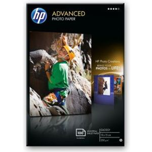 HP Advanced Photo Paper, glanzend, 100 vel, 10 x 15 cm zonder rand