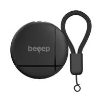 Beeep BeTag CR2032 Bluetooth-tracker met Apple Find My ondersteuning, slimme sleutelvinder en diefstalbeveiliging voor tassen, fietsen en waardevolle spullen, waterdicht en compact