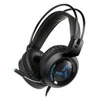 VARR Gaming Kleurrijke Breathing Headset VH8020 USB 2X 3.5 Jack Black [45552], Medium