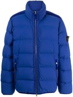 Stone Island Compass-appliqué quilted jacket - BLUE - thumbnail