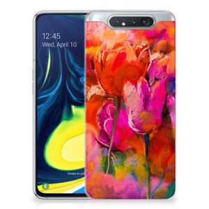 Hoesje maken Samsung Galaxy A80 Tulips