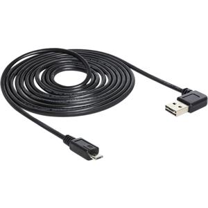 DeLOCK USB 2.0 5m USB-kabel USB A Micro-USB B Zwart