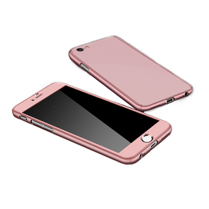 iPhone 11 Pro hoesje - Full body - 2 delig - Backcover - Kunststof - Rose Goud