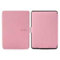 Sleepcover flip grid hoes Kindle Paperwhite 1 / 2 / 3 lichtroze