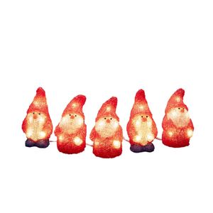 Konstsmide 6240-103 Acryl figuur Energielabel: G (A - G) Kerstman Warmwit LED Rood