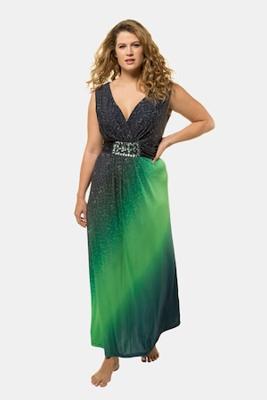 Ulla Popken Cocktailjurk, V-hals, wikkellook - Grote Maten