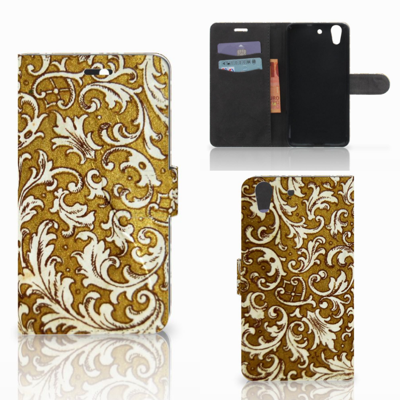 Wallet Case Huawei Y6 II | Honor 5A Barok Goud