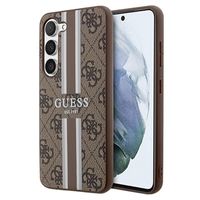 Guess 4G Printed Stripe Samsung Galaxy S23+ 5G Hybride Hoesje - Bruin - thumbnail