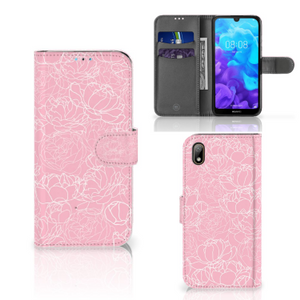 Huawei Y5 (2019) Hoesje White Flowers