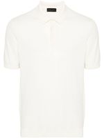 Roberto Collina polo en maille fine - Blanc