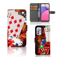 Samsung Galaxy A33 5G Wallet Case met Pasjes Casino - thumbnail