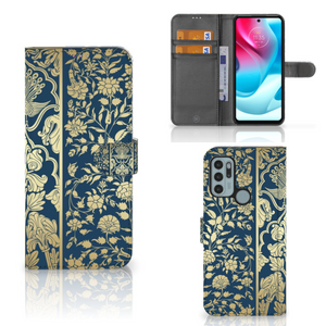 Motorola Moto G60s Hoesje Beige Flowers