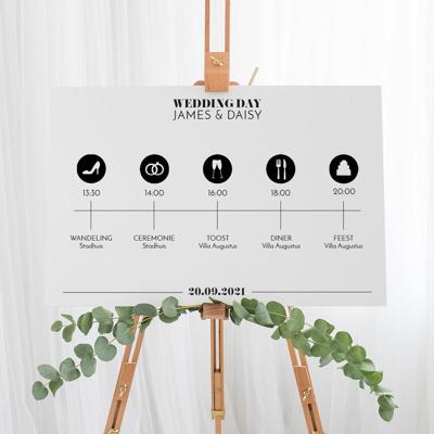 Programmabord modern paper