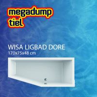 Wavedesign Ligbad Dore 170X75X48 cm Wit - 170x75x48 cm Links - thumbnail