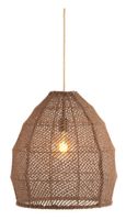 Light & Living Hanglamp Makassar - Donkerbruin - thumbnail